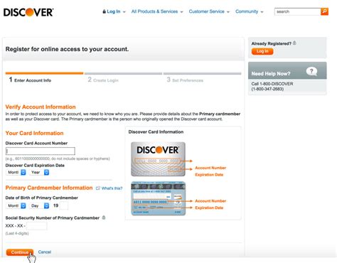 discover card sign up.